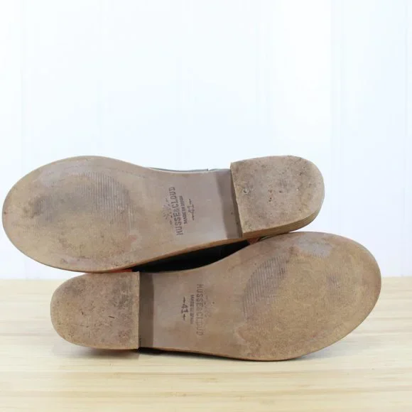 Musse & Cloud Ciara Black Leather Ankle Open Toe Booties Size 10 / 40 - Picture 9 of 9